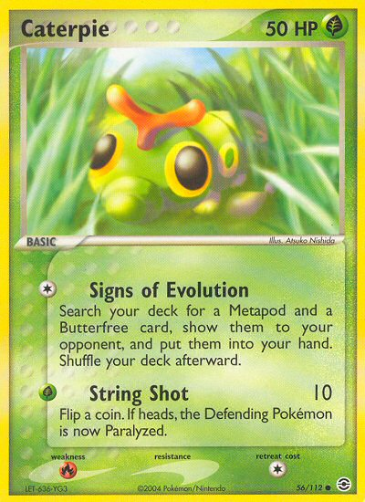 Caterpie (56/112) [EX: FireRed & LeafGreen] | Amazing Games TCG