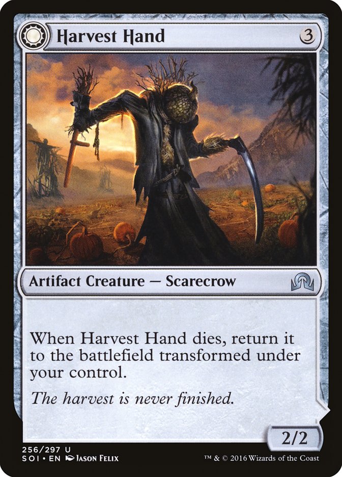 Harvest Hand // Scrounged Scythe [Shadows over Innistrad] | Amazing Games TCG