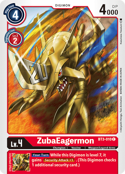 ZubaEagermon [BT3-010] [Release Special Booster Ver.1.5] | Amazing Games TCG