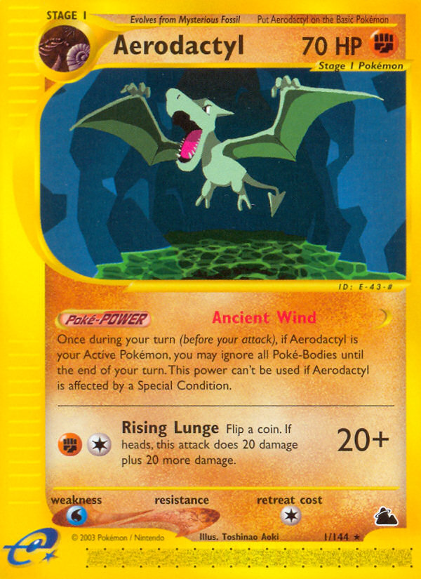 Aerodactyl (1/144) [Skyridge] | Amazing Games TCG