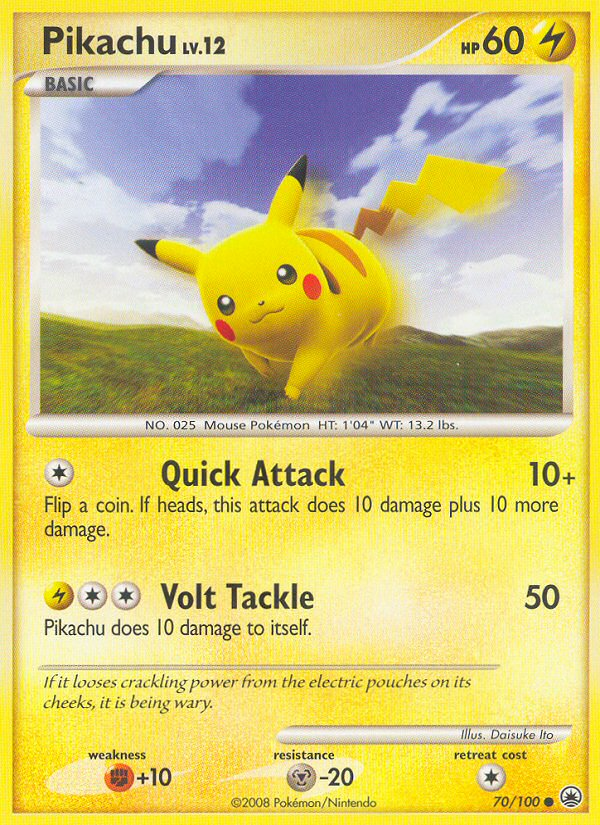 Pikachu (70/100) [Diamond & Pearl: Majestic Dawn] | Amazing Games TCG