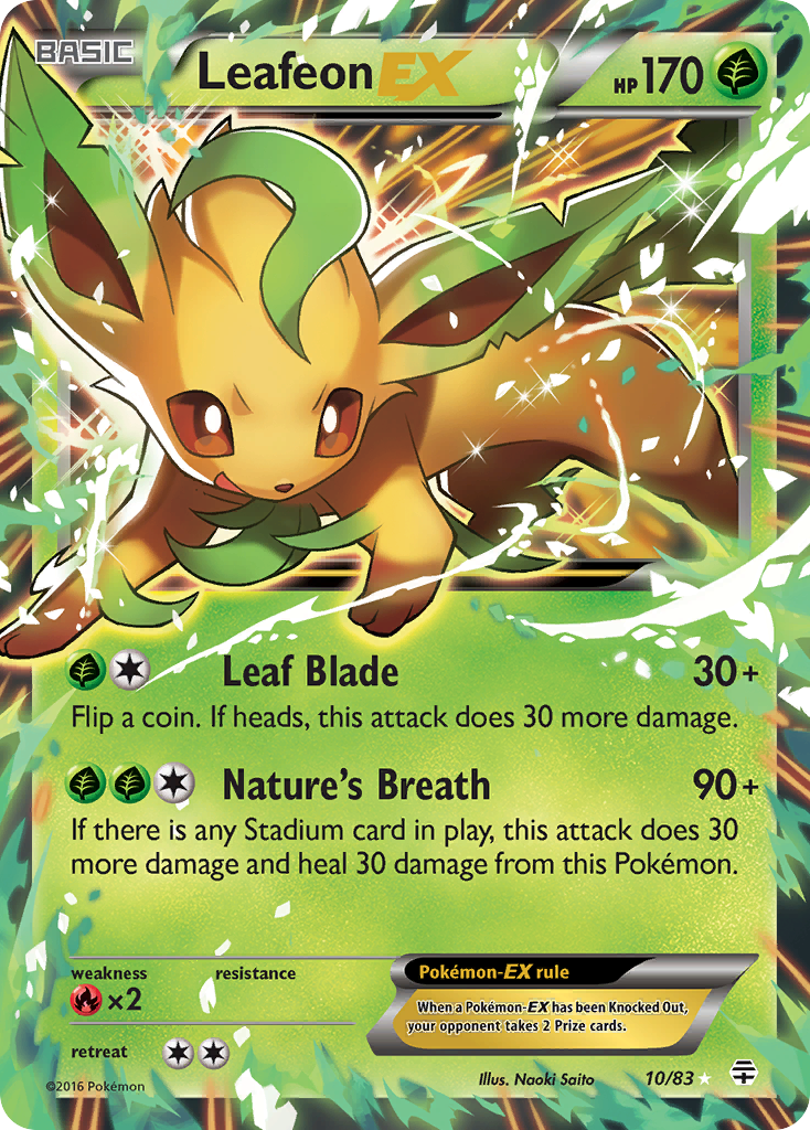 Leafeon EX (10/83) [XY: Generations] | Amazing Games TCG