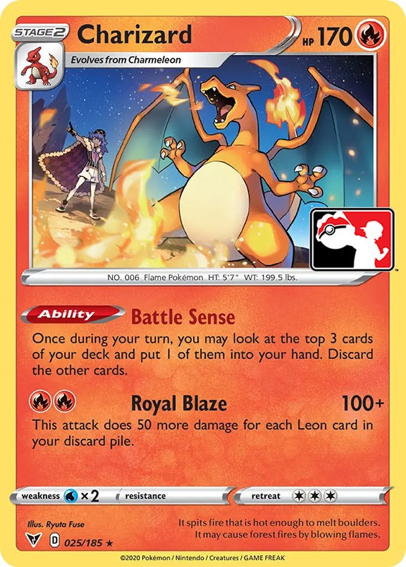 Charizard (025/185) [Prize Pack Series One] | Amazing Games TCG