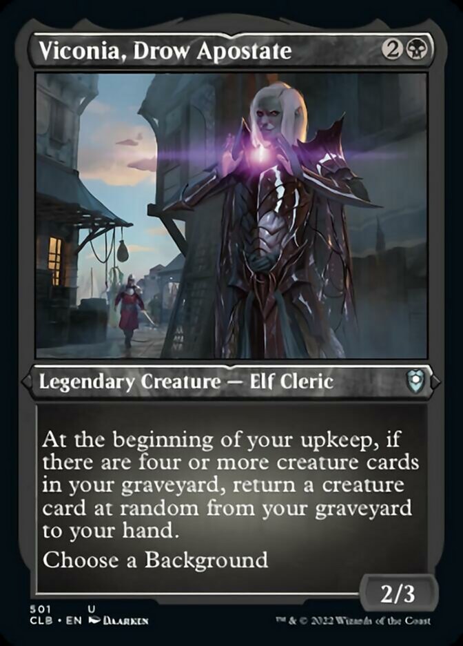 Viconia, Drow Apostate (Foil Etched) [Commander Legends: Battle for Baldur's Gate] | Amazing Games TCG