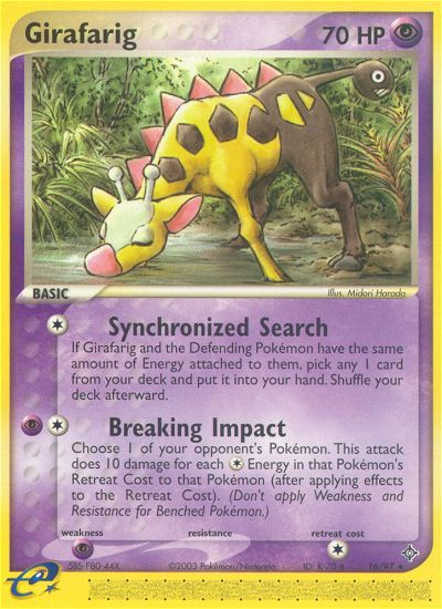 Girafarig (16/97) [EX: Dragon] | Amazing Games TCG