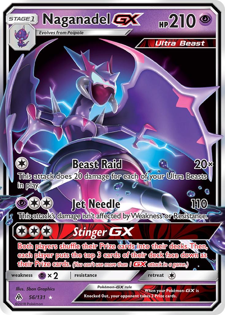 Naganadel GX (56/131) [Sun & Moon: Forbidden Light] | Amazing Games TCG