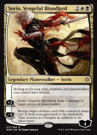 Sorin, Vengeful Bloodlord [War of the Spark] | Amazing Games TCG