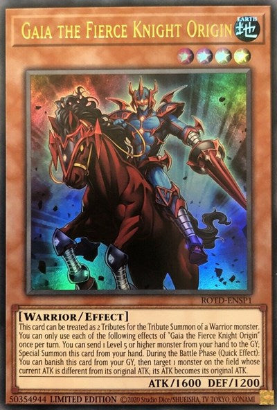 Gaia the Fierce Knight Origin [ROTD-ENSP1] Ultra Rare | Amazing Games TCG