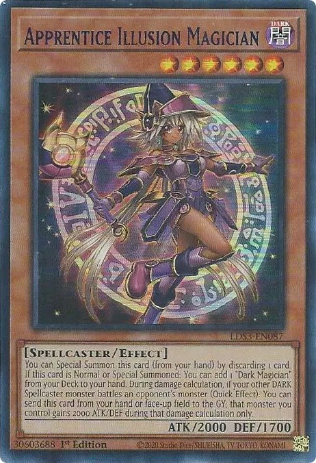 Apprentice Illusion Magician (Blue) [LDS3-EN087] Ultra Rare | Amazing Games TCG