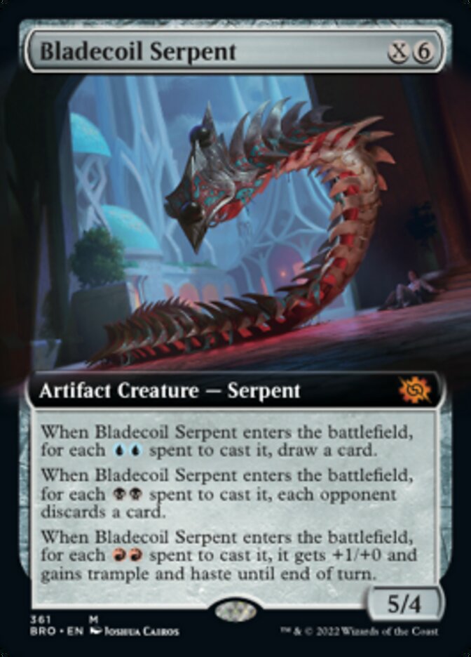 Bladecoil Serpent (Extended Art) [The Brothers' War] | Amazing Games TCG