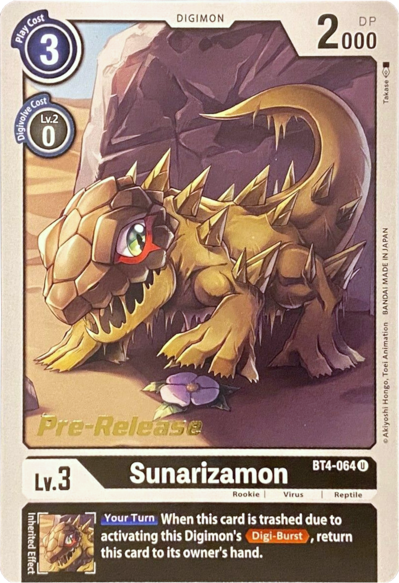 Sunarizamon [BT4-064] [Great Legend Pre-Release Promos] | Amazing Games TCG