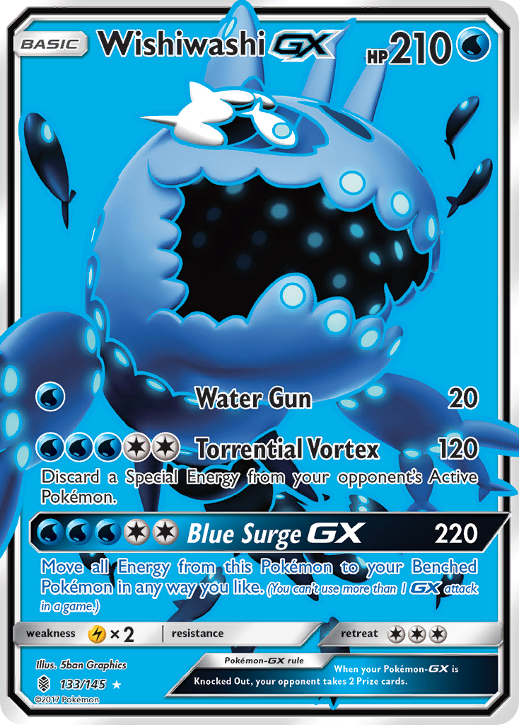 Wishiwashi GX (133/145) [Sun & Moon: Guardians Rising] | Amazing Games TCG