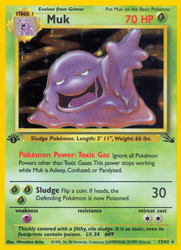 Muk (13/62) [Fossil 1st Edition] | Amazing Games TCG