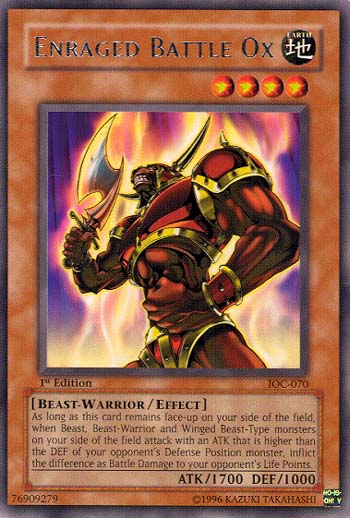 Enraged Battle Ox [IOC-070] Rare | Amazing Games TCG