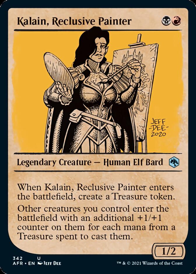 Kalain, Reclusive Painter (Showcase) [Dungeons & Dragons: Adventures in the Forgotten Realms] | Amazing Games TCG