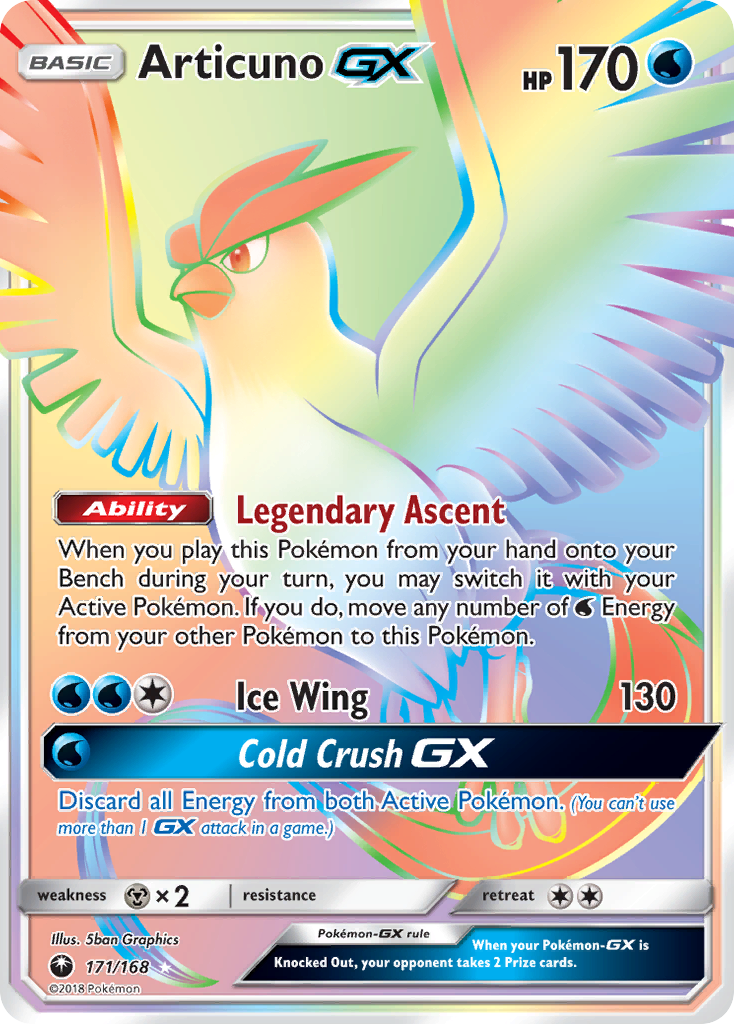 Articuno GX (171/168) [Sun & Moon: Celestial Storm] | Amazing Games TCG