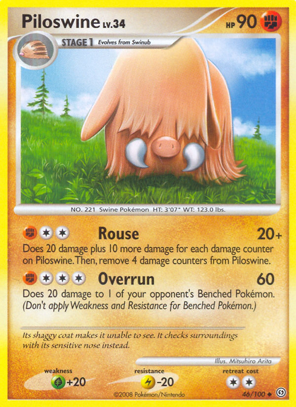 Piloswine (46/100) [Diamond & Pearl: Stormfront] | Amazing Games TCG