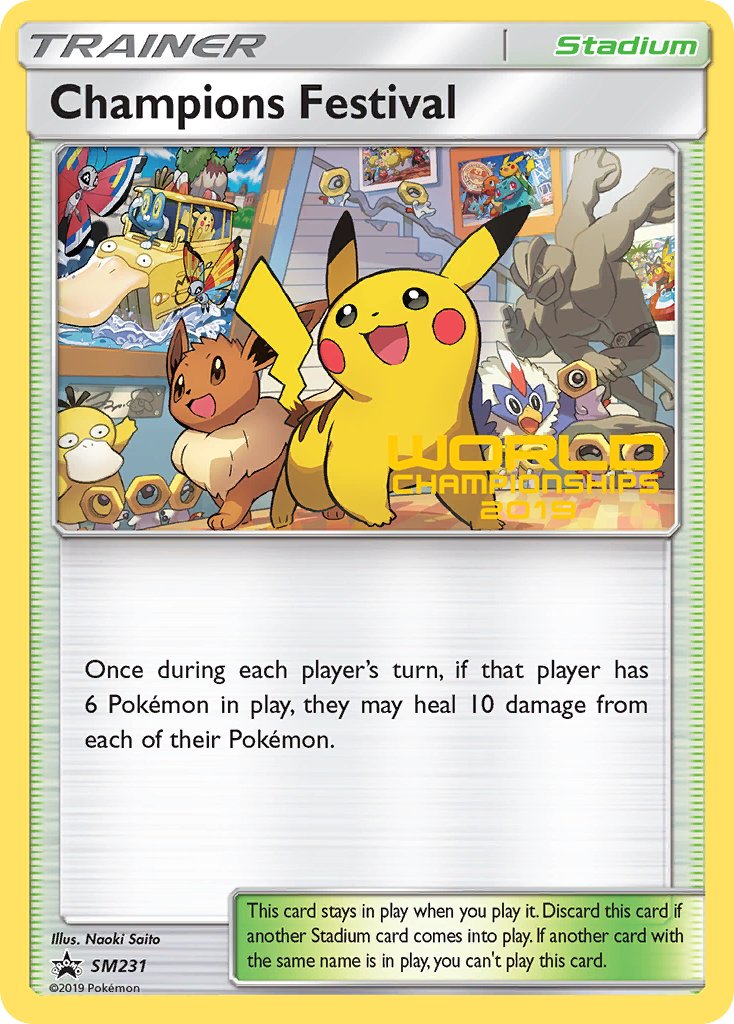 Champions Festival (SM231) (Quarter Finalist 2019) [Sun & Moon: Black Star Promos] | Amazing Games TCG