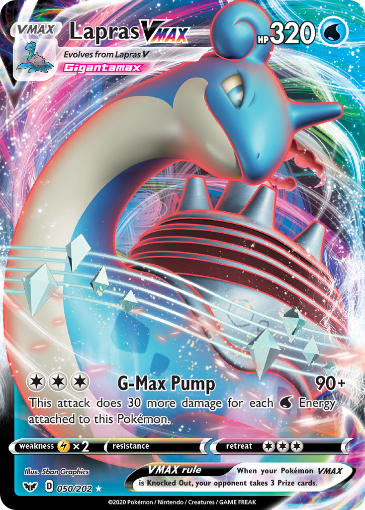 Lapras VMAX (050/202) [Sword & Shield: Base Set] | Amazing Games TCG