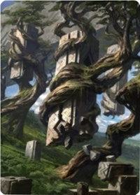 Forest 2 Art Card [Zendikar Rising Art Series] | Amazing Games TCG