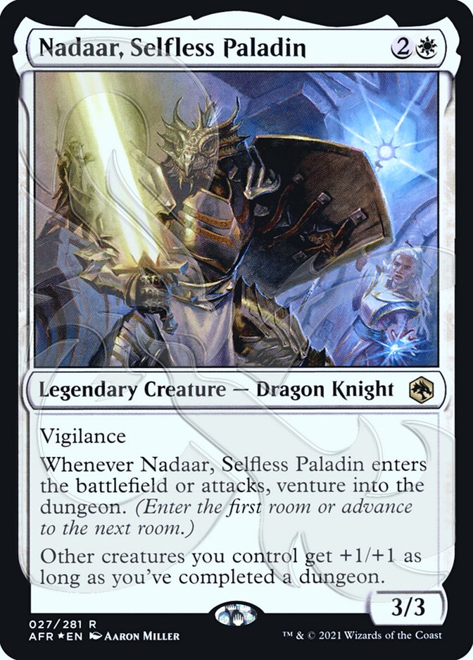 Nadaar, Selfless Paladin (Ampersand Promo) [Dungeons & Dragons: Adventures in the Forgotten Realms Promos] | Amazing Games TCG