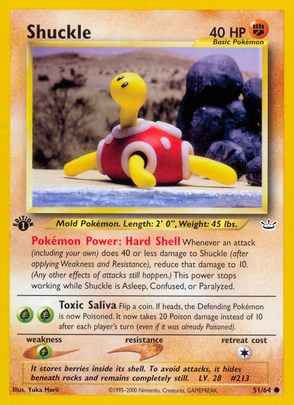 Shuckle (51/64) [Neo Revelation 1st Edition] | Amazing Games TCG