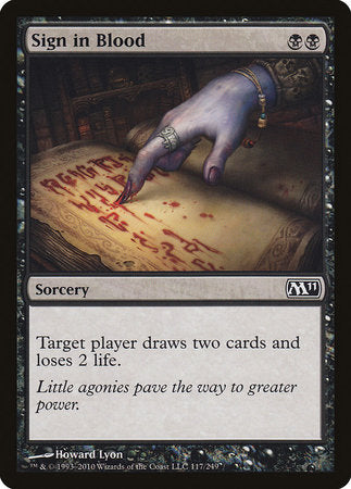 Sign in Blood [Magic 2011] | Amazing Games TCG