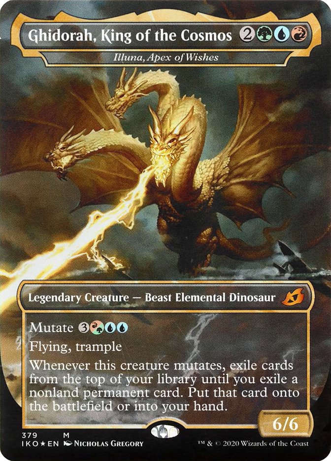 Illuna, Apex of Wishes - Ghidorah, King of the Cosmos (Godzilla Series) [Ikoria: Lair of Behemoths] | Amazing Games TCG