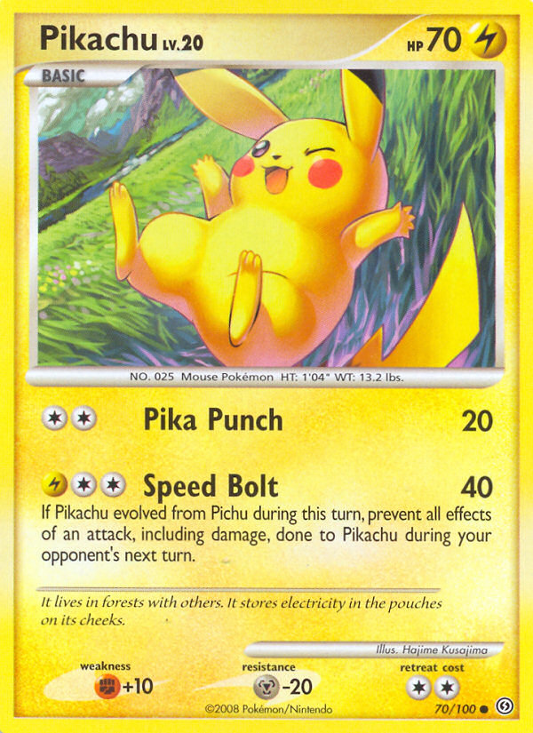 Pikachu (70/100) [Diamond & Pearl: Stormfront] | Amazing Games TCG