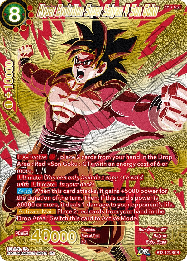 Hyper Evolution Super Saiyan 4 Son Goku (Premium Edition) (BT3-123) [5th Anniversary Set] | Amazing Games TCG