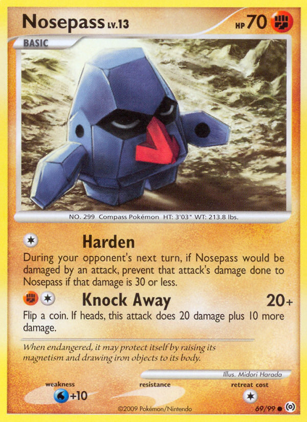 Nosepass (69/99) [Platinum: Arceus] | Amazing Games TCG