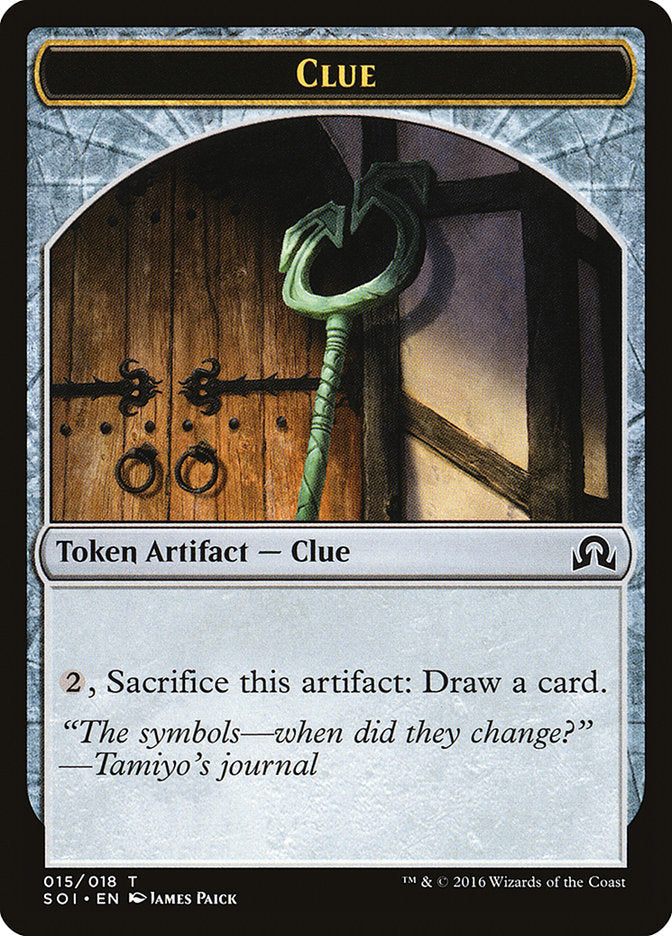 Clue (015/018) [Shadows over Innistrad Tokens] | Amazing Games TCG