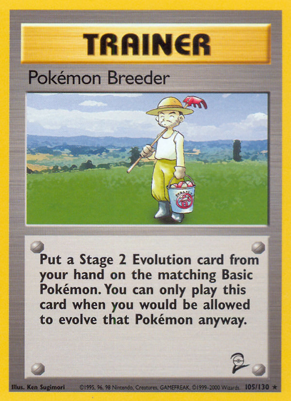 Pokemon Breeder (105/130) [Base Set 2] | Amazing Games TCG