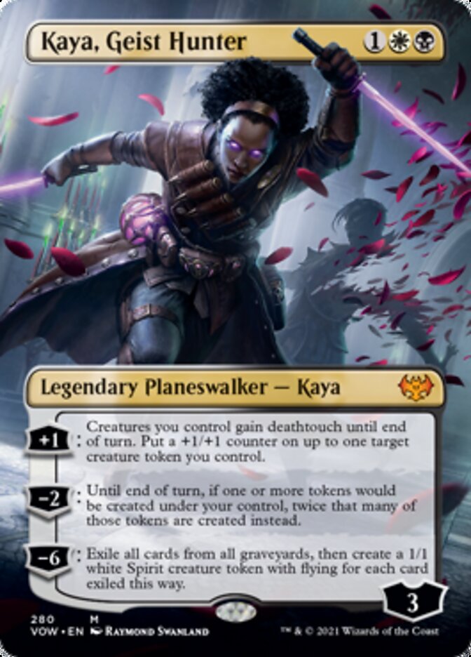 Kaya, Geist Hunter (Borderless) [Innistrad: Crimson Vow] | Amazing Games TCG