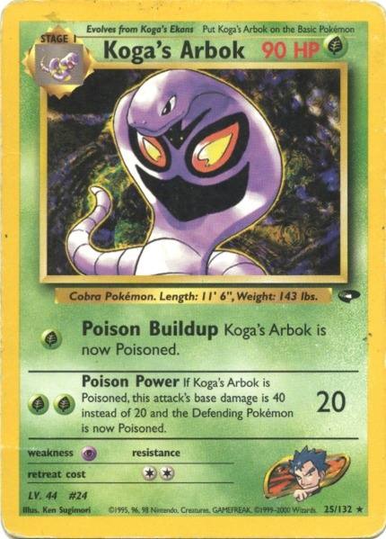 Koga's Arbok (25/132) [Gym Challenge Unlimited] | Amazing Games TCG