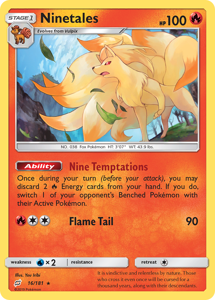 Ninetales (16/181) [Sun & Moon: Team Up] | Amazing Games TCG