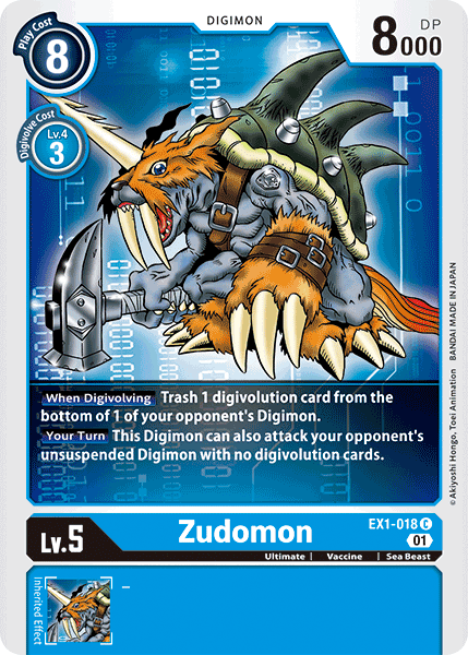 Zudomon [EX1-018] [Classic Collection] | Amazing Games TCG