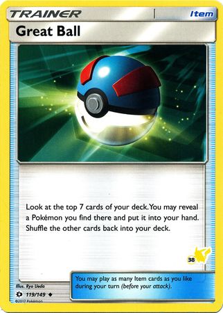 Great Ball (119/149) (Pikachu Stamp #38) [Battle Academy 2020] | Amazing Games TCG