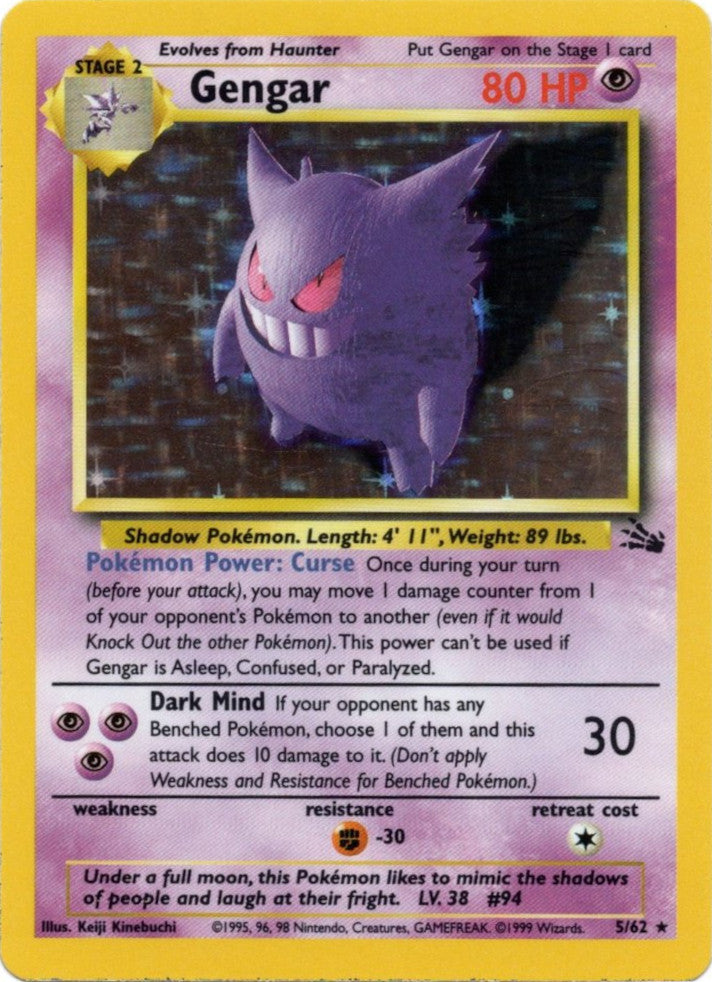 Gengar (5/62) [Fossil Unlimited] | Amazing Games TCG