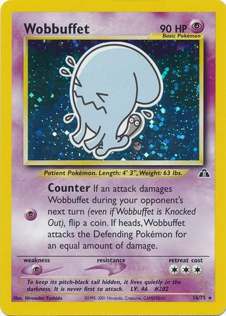 Wobbuffet (16/75) [Neo Discovery Unlimited] | Amazing Games TCG