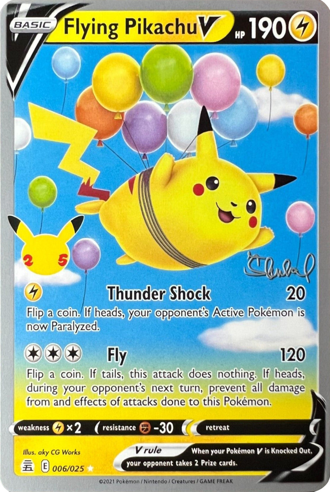 Flying Pikachu V (006/025) (ADP - Ondrej Skubal) [World Championships 2022] | Amazing Games TCG