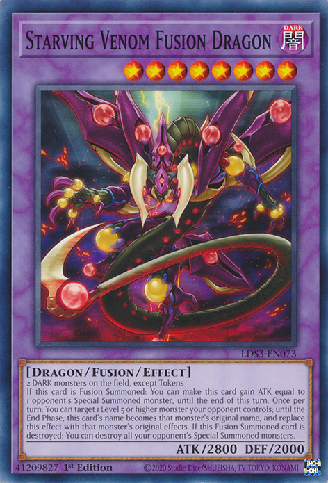 Starving Venom Fusion Dragon [LDS3-EN073] Common | Amazing Games TCG