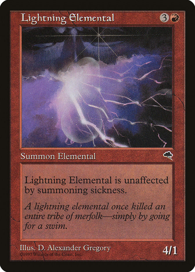 Lightning Elemental [Tempest] | Amazing Games TCG