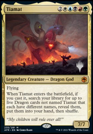 Tiamat (Promo Pack) [Dungeons & Dragons: Adventures in the Forgotten Realms Promos] | Amazing Games TCG