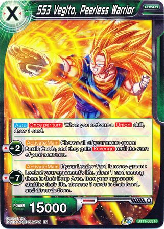 SS3 Vegito, Peerless Warrior (BT11-063) [Vermilion Bloodline] | Amazing Games TCG