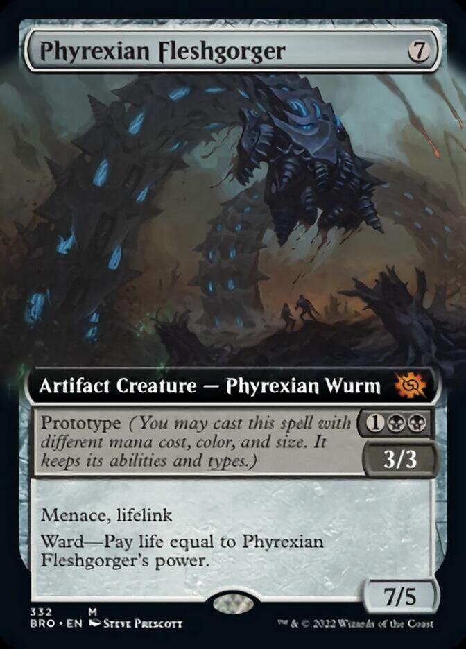 Phyrexian Fleshgorger (Extended Art) [The Brothers' War] | Amazing Games TCG