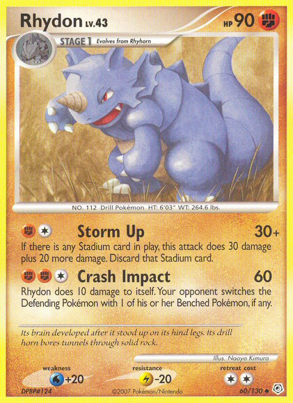 Rhydon (60/130) [Diamond & Pearl: Base Set] | Amazing Games TCG