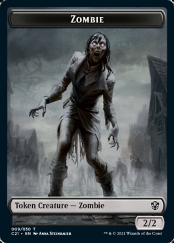 Zombie // Spirit Token [Commander 2021 Tokens] | Amazing Games TCG