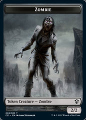 Zombie // Horror Double-Sided Token [Commander 2021 Tokens] | Amazing Games TCG