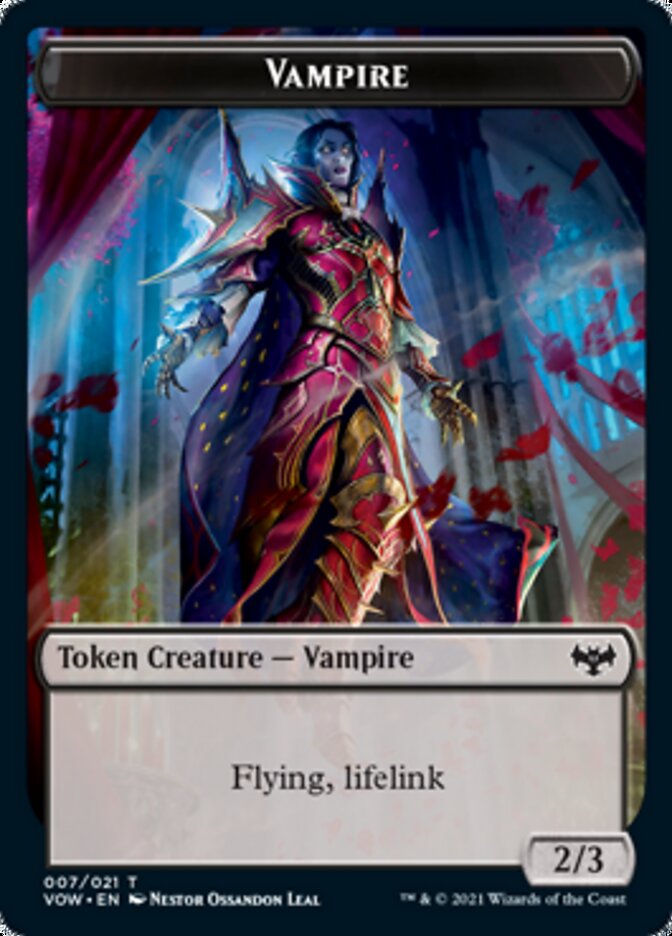 Vampire Token (007) [Innistrad: Crimson Vow Tokens] | Amazing Games TCG